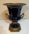 1990s United Wilson Porcelain Cobalt Urn Vase & Platform Base Gilt Bronze Mounts For Sale - Image 11 of 12