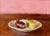 Pink Deliciousness, ca. 2015 by Cecilia Thorell | Oil on linen panel Still life of pastries on a plate. For Sale
