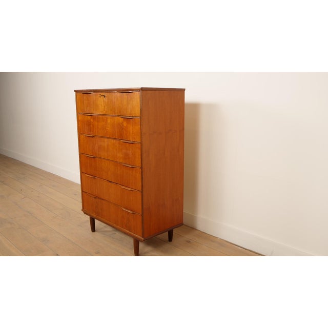 Vintage Danish Chest of Drawers in Teak For Sale - Image 6 of 11