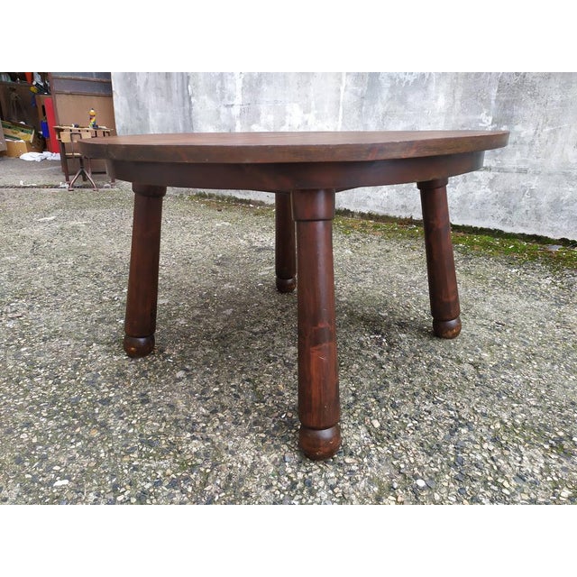 1950s Brutalist Extendable Dining Table, 1950s For Sale - Image 5 of 18