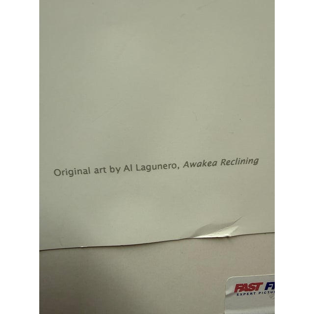 Al Lagunero Awakea Reclining Print, Signed For Sale - Image 4 of 12