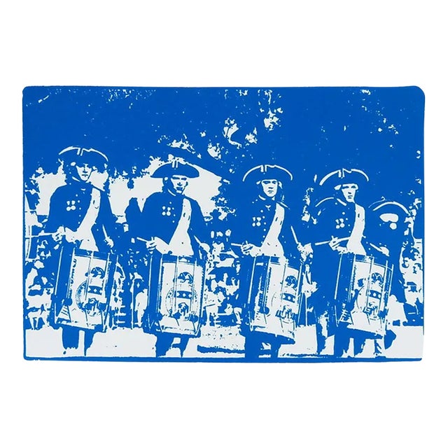 Contemporary Colonial Drum Corps Serigraph For Sale