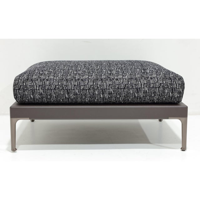 Metal Minotti Patio Ottoman For Sale - Image 7 of 7