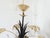 Vintage French Metal Tole Gold and Black Chandelier For Sale - Image 5 of 8