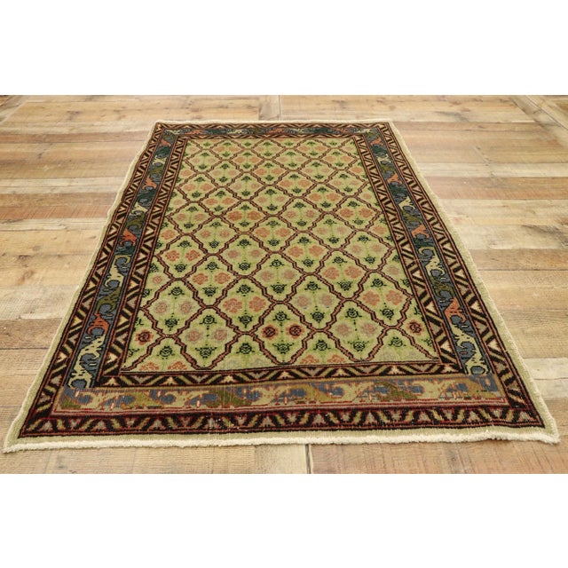 Textile Vintage Turkish Sivas Rug - 03'05 x 05'03 For Sale - Image 7 of 9