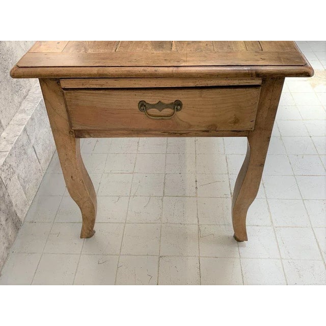 Brown Serving Console Farmhouse Table For Sale - Image 8 of 13