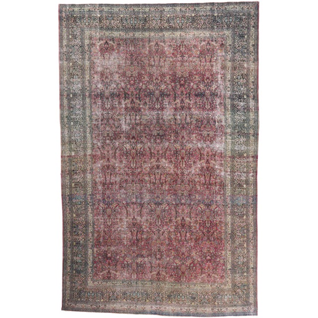 Antique Persian Khorassan Rug - 11'10 X 18'08 For Sale - Image 9 of 9