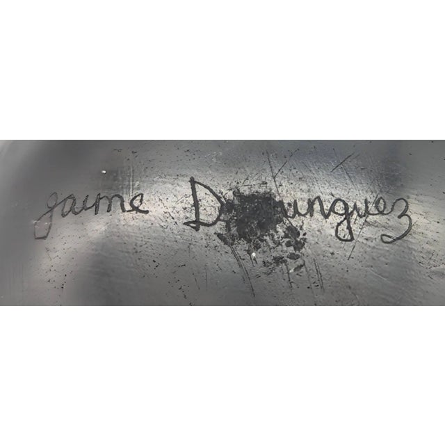 Late 20th Century Jaime Dominguez "Mata Ortiz" Etched Ceramic Bud Vase For Sale - Image 11 of 11