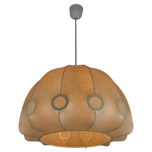 Mid-Century Modern Italian Cocoon Pendant Light, 1960s For Sale - Image 11 of 11