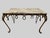 20th Century Hammered Wrought Iron Coffee Table with Breccia Marble Top For Sale - Image 9 of 9