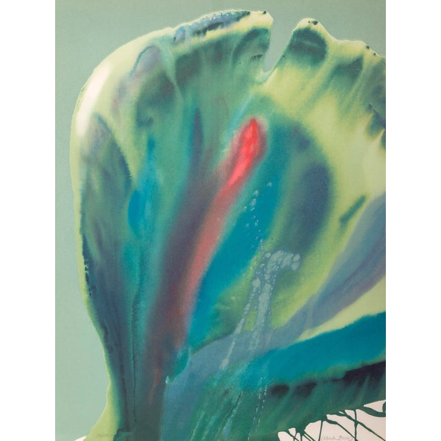 1970s Flower Coasas II, Lamar Briggs Lithograph For Sale - Image 5 of 5