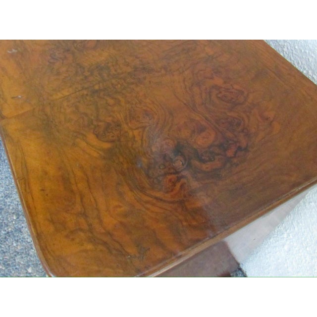 1900 - 1909 Antique French Burl Walnut Nightstand For Sale - Image 5 of 18