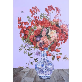 "Table Setting Rules II" Contemporary Original Realist Still Life Acrylic Painting by Carlos Gamez De Francisco For Sale