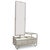 Bauhaus Pastel Grey Chrome Dressing Mirror from Vichr a Spol, 1930s For Sale - Image 9 of 9