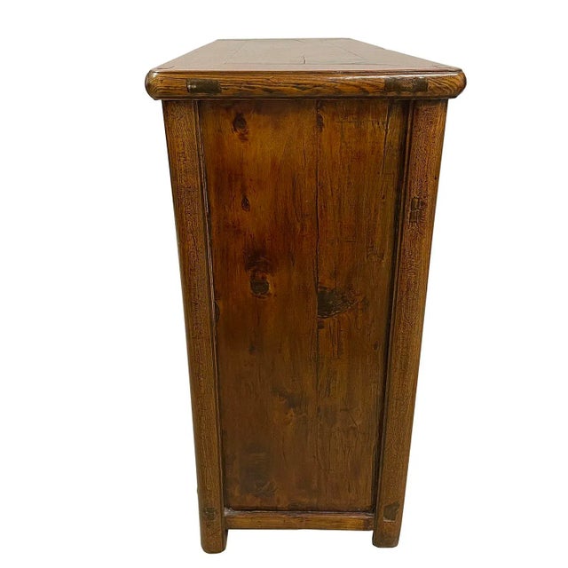 19th Century Antique Chinese Carved Coffer, Cabinet, Side Table For Sale - Image 9 of 10