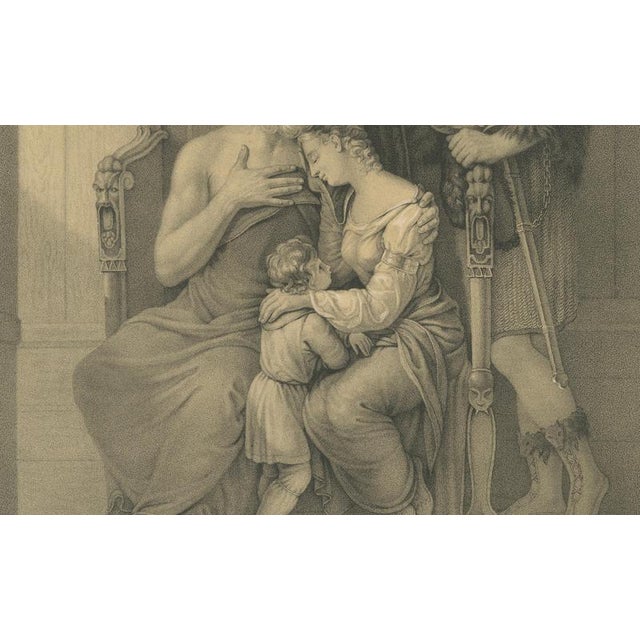 Paper After Pehr Wickenberg, Frithiof and King Ring, 1850, Lithograph For Sale - Image 7 of 10