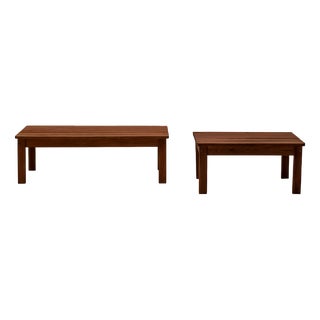 Modern Lattenbank Coffee Tables, 1960s, Set of 2 For Sale