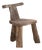 Primitive Elm T Tripod Side Chair, Denmark, 1970s For Sale