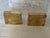Metal John Lyle Pair of Polished Bronze Block Fire Screen Bases For Sale - Image 7 of 12