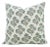 Fabdivine Artisan Block Print Throw Pillow Cover 20x20 Inch Viscose Linen-Bael Patra For Sale