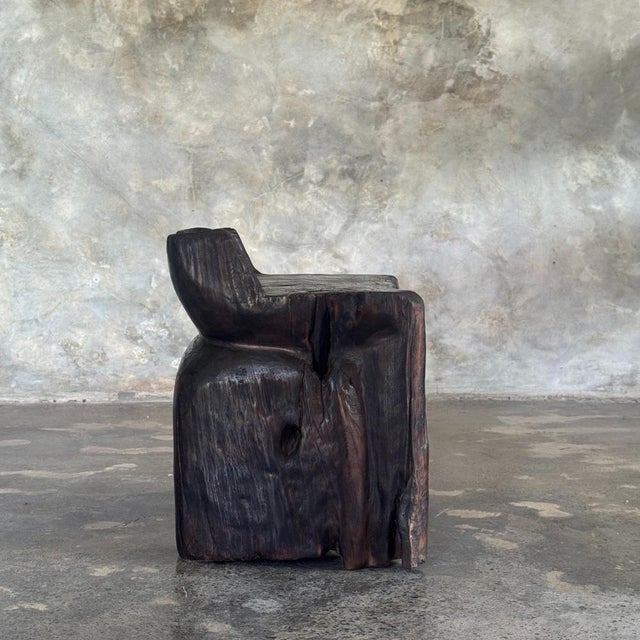 Small Low Japanese-Style Chair, 1990s For Sale - Image 4 of 11