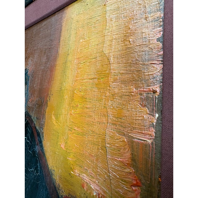 Brown 1957 Swedish Jonne Bergstrom Oil Portrait of a Lady With a Beer at the Pub, Lined and Framed For Sale - Image 8 of 11