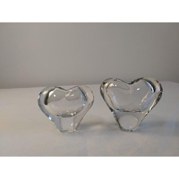 Mid-Century Modern Pair of Vintage Rosenthal Studio-Linie Crystal Heart Solifleur Vases by Michael Boehm For Sale - Image 3 of 17
