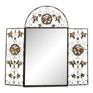 Late 20th Century Openwork Sculptural Grape Cluster Wall Mirror