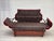 Danish 2-Seater Drop Arm and Back Sofa in Cherry-Red Velour, 1950s For Sale - Image 4 of 18