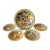 Late 20th Century Hand Painted Vegetable 5 Piece Ceramic Serving Bowl Set For Sale