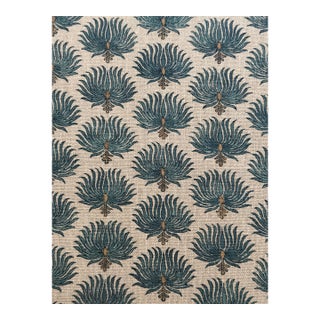 Sea Bloom Linen Fabric by Bastideaux Artisan Textiles 3 Yards For Sale