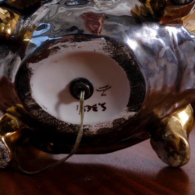 Zaccagnini Ceramic Turtle-Shaped Table Lamp, 1970s For Sale - Image 15 of 18