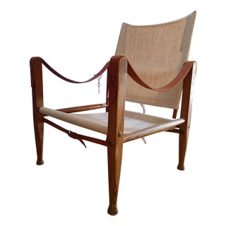 Vintage Danish Safari Chair by Kaare Klint, 1960s For Sale