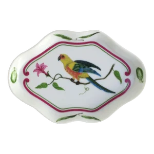 Jewelry Dish With Parrot Bird Design, Circa 1980s