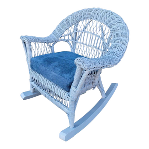 Early 20th Century Childs Bar Harbor Wicker Rocking Chair