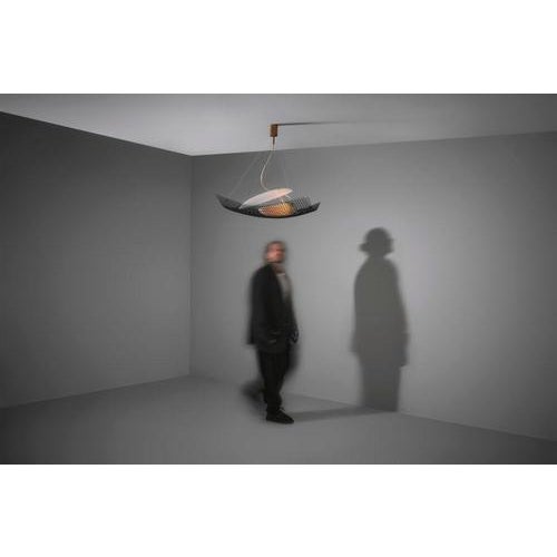 Metal Mod. 12599 Reticella Ceiling Lamp by Angelo Lelii for Arredoluce, Italy, 1957 For Sale - Image 7 of 13