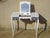 Gray Small White and Gray Dressing Table For Sale - Image 8 of 18
