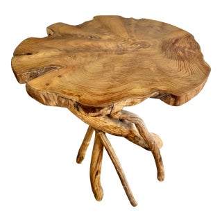 Late 20th Century Vintage Organic Modern Live Edge Table For Sale