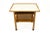 Wood Dunbar Mid Century Walnut & White Laminate Side End Table For Sale - Image 7 of 9