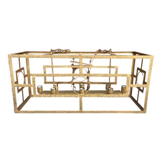 New Ella Home Lighting Metropolitan Chandelier Ch46 Gold Iron 8 Light For Sale