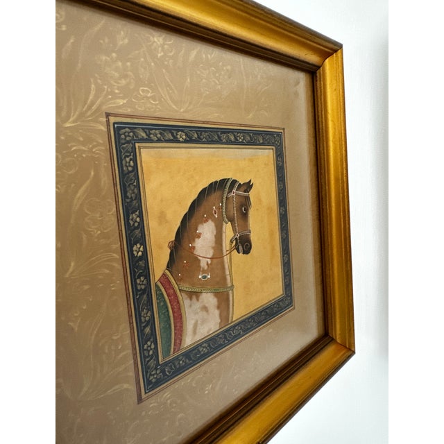 Gold Late 20th Century Set of 5 Mogul Paintings For Sale - Image 8 of 14