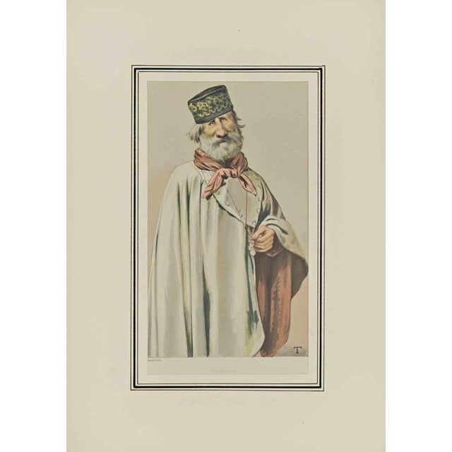 Vincent Brooks, Revolution (Portrait of G. Garibaldi), Lithograph, 1878 For Sale - Image 3 of 3