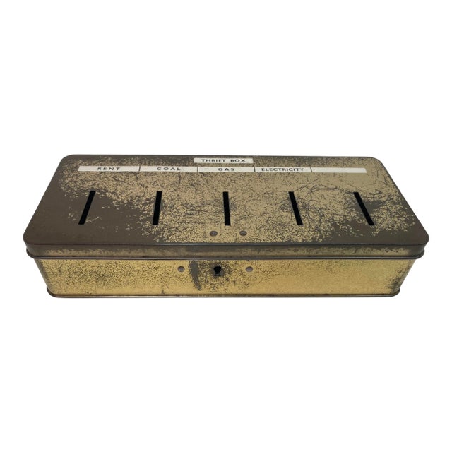 Vintage Metal " Box" Money Box From England. For Sale