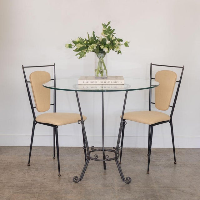 1920s Spanish Wrought Iron and Glass Center Table For Sale - Image 14 of 14