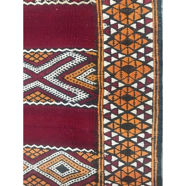 Antique Moroccan Flat Runner For Sale - Image 12 of 15