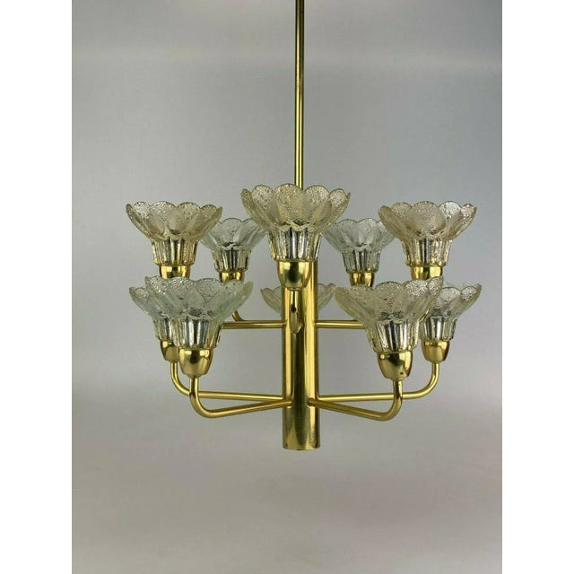 60s 70s Ceiling Lamp Chandelier Glass Space Age European Plug (up to 250V).The wiring of this item may be original and...