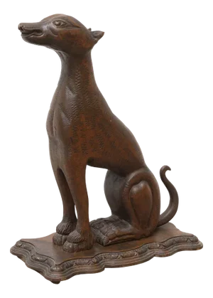 Greyhound Dog, Late 19th Century, Wood