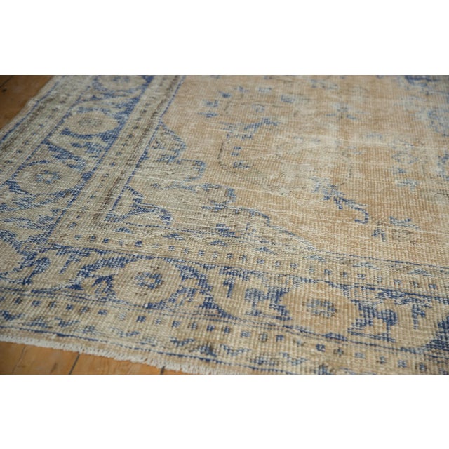 Cream Vintage Distressed Oushak Rug - 7'9" X 8'9" For Sale - Image 8 of 11