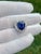9 Carat No Heat Ceylon Blue Sapphire & Old Euro Cut Diamond Ring in 14K, Size 6.5 For Sale - Image 9 of 10