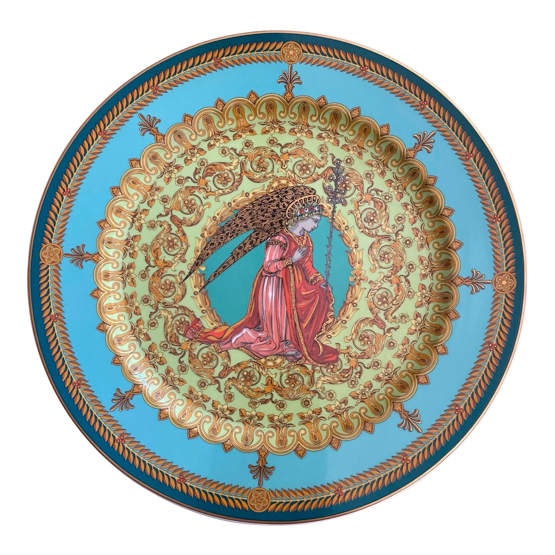 Versace for Rosenthal L'ange Gabriel Collectors Plate, 1995 | Chairish